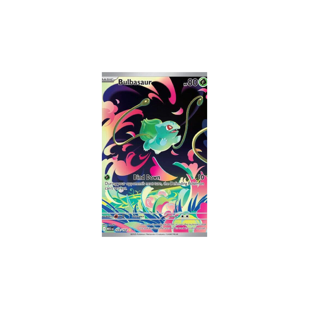 Bulbasaur sello de MEGAEVOLUTION 133/132