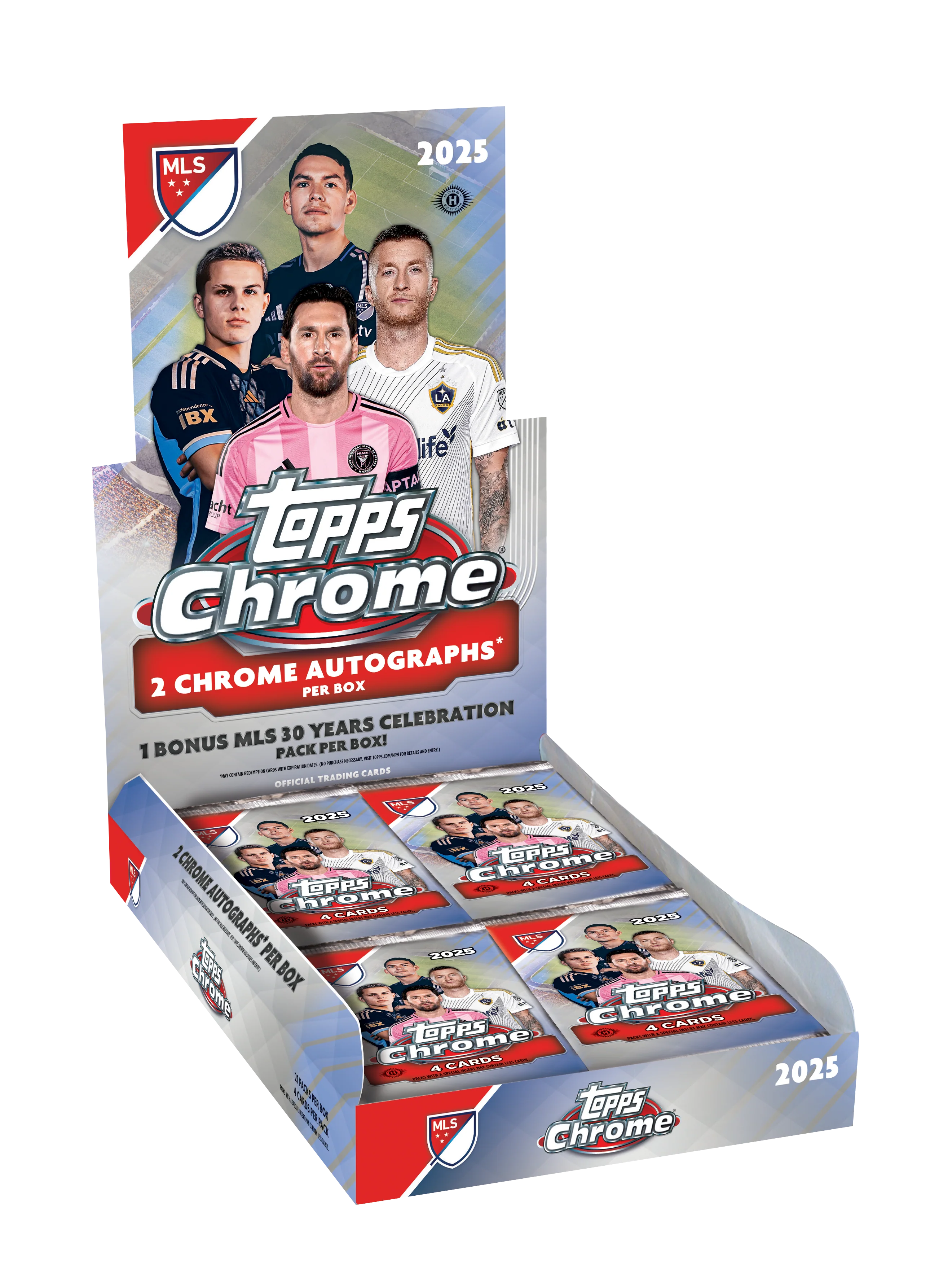 topps chrome soccer MLS BOX