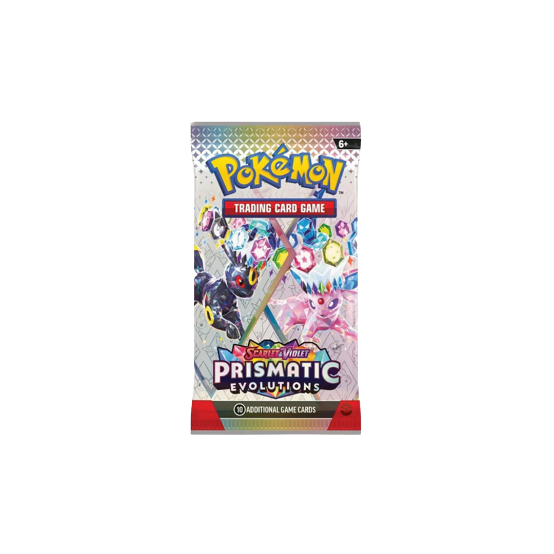 Pokémon Prismatic Evolutions – 1 Sobre con 10 Cartas Coleccionables