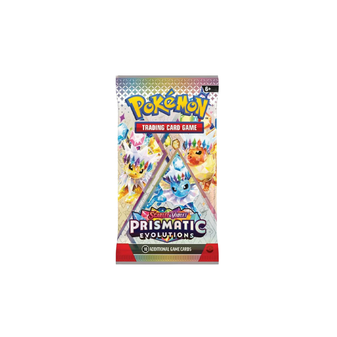 Pokémon Prismatic Evolutions – 1 Sobre con 10 Cartas Coleccionables